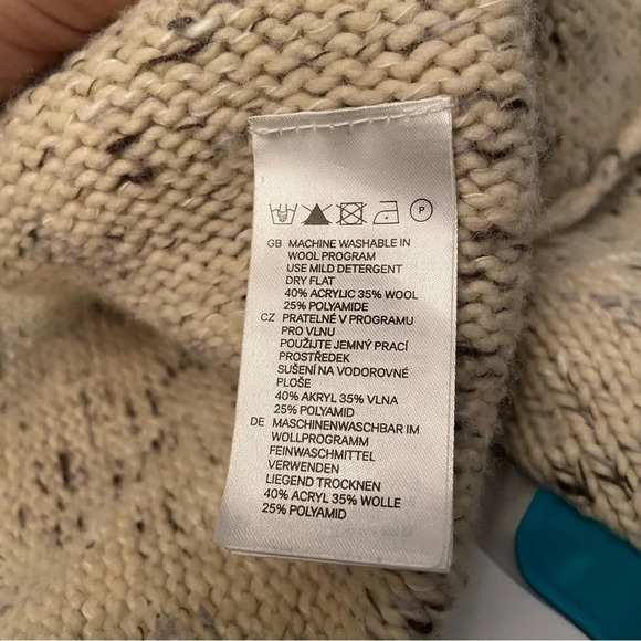 H&M women’s oatmeal coloured open cardigan  sweater in size‎ medium - Picture 7 of 8